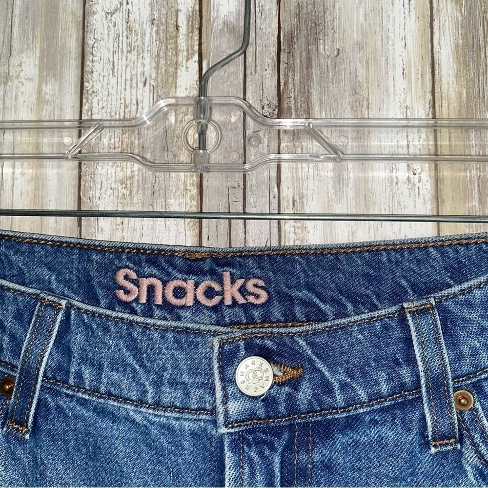 MOTHER Twizzy Skimp Snacks High Rise Straight Leg Jeans Delicious Memories 27 - Picture 6 of 11